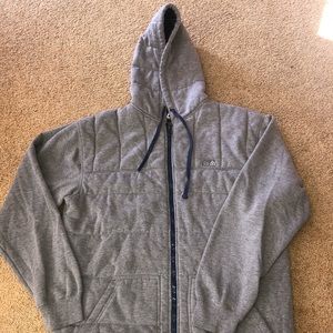 Matix Men’s Grey, Quilted Hooded Jacket